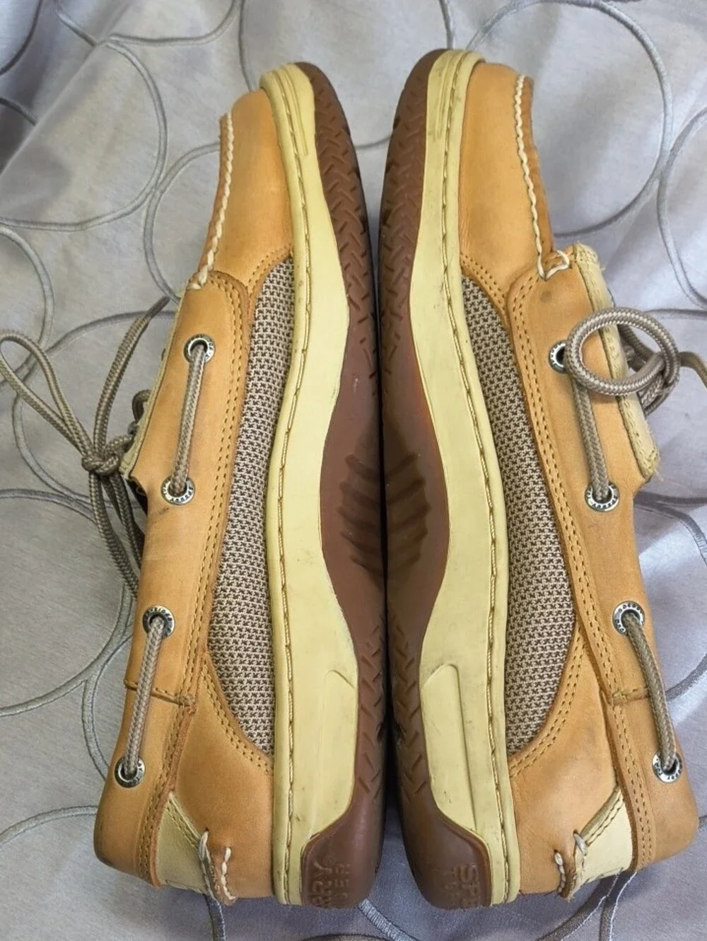Sperry Men’s Light Tan Leather Boat Shoe AB